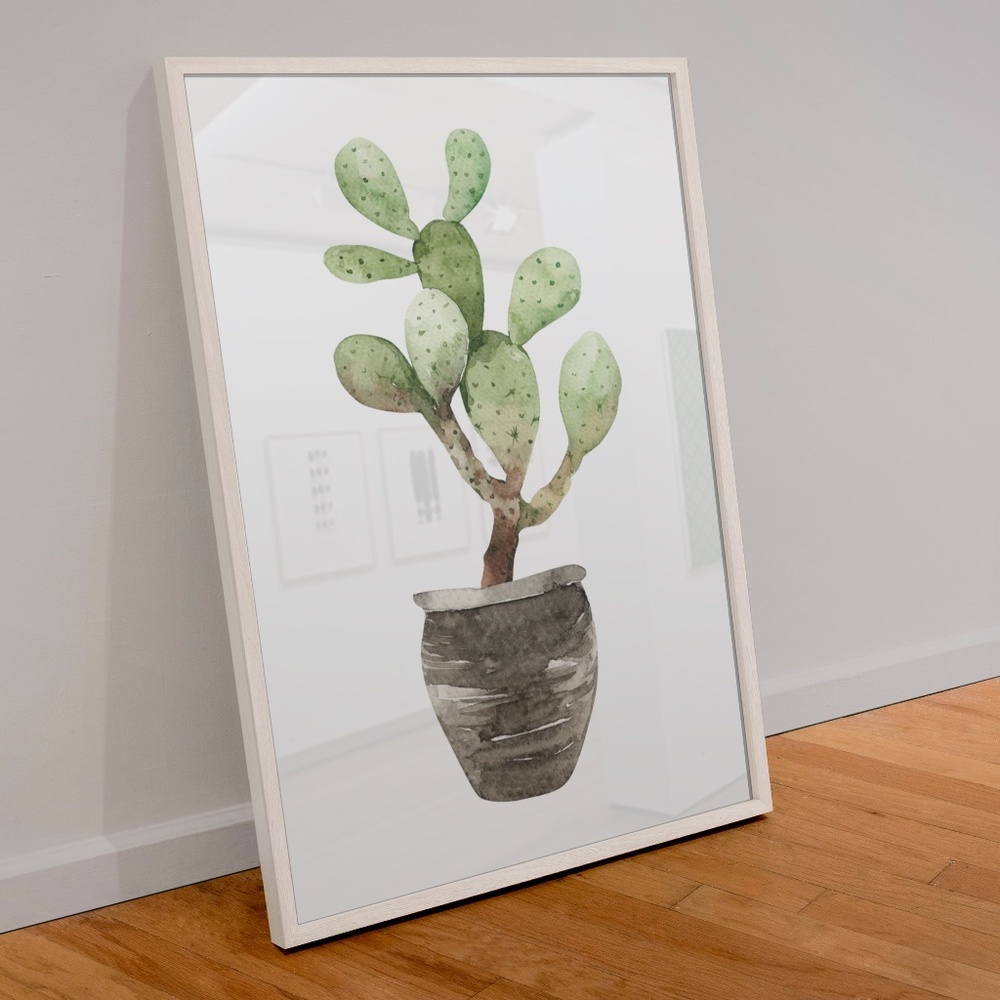 Wall Art Watercolor Cactus Plant Illustration Print Poster Unframed - Picture 2 of 9